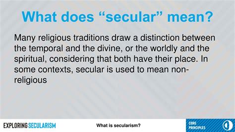 What Does Secular Mean