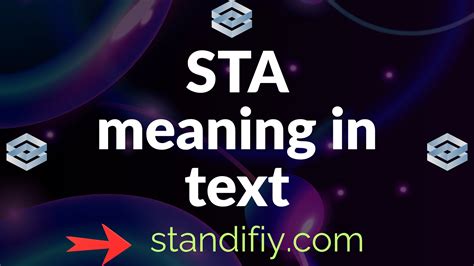 What Does Sta Mean On Snapchat