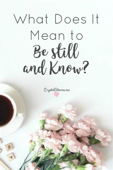 What Does Still Mean