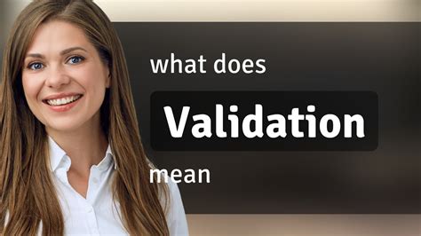 what does validate mean