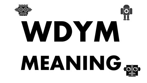 What Does Wdym Mean