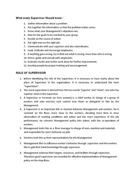 What Every Supervisor Should Know The Complete To Supervisory Management