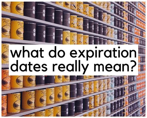 what expiration dates really mean