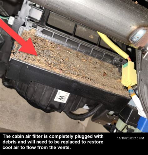 what happens when cabin filter is clogged