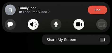 what ios update has screen sharing on facetime