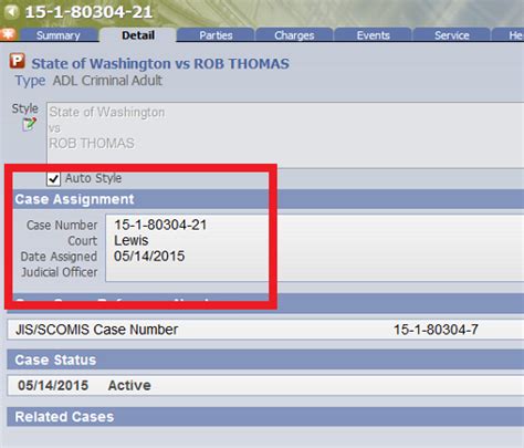 what is a case number example