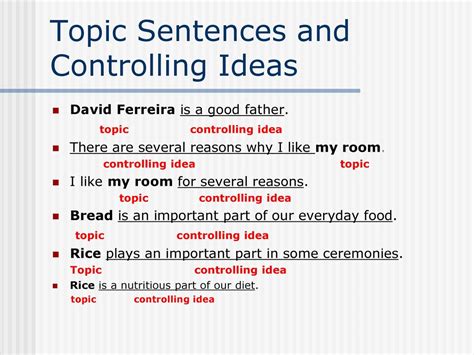 What Is A Controlling Idea