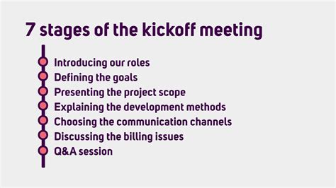 what is a kick-off meeting mean