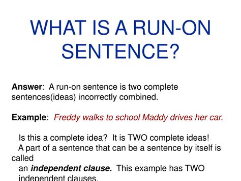 What Is A Run On Sentence Definition Examples Run On Sentence Activities - Run On Sentence Activities