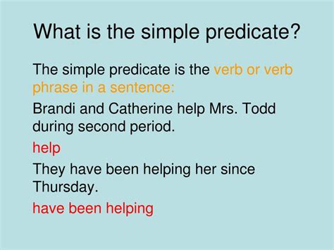 what is a simple predicate example