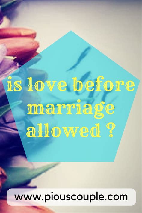 what is allowed before marriage in islam compared