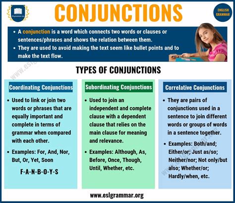 what is conjunction and give examples