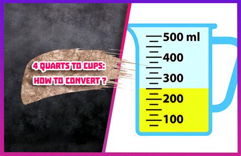 what is four quarts in cups
