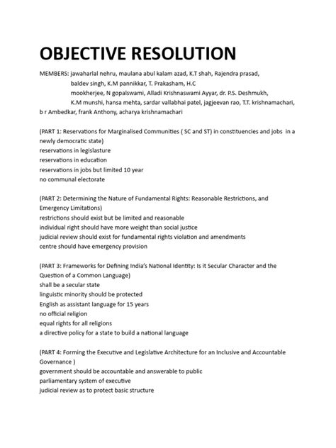 What Is Objective Resolution