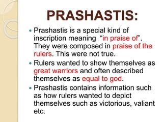 What Is Prashastis