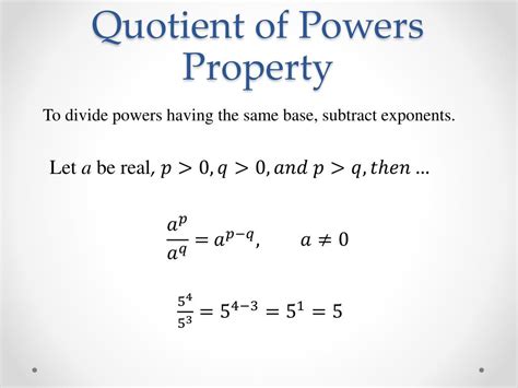 What Is Quotient Of Powers Property Examples Byjus Quotient Of Powers Property Worksheet - Quotient Of Powers Property Worksheet