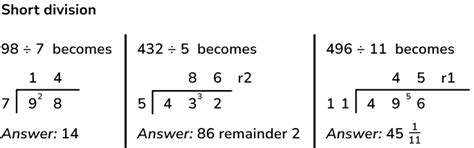 What Is Short Division Explained For Primary School Short Division With Remainders - Short Division With Remainders