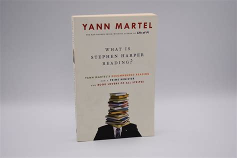 what is stephen harper reading yann martel s recom