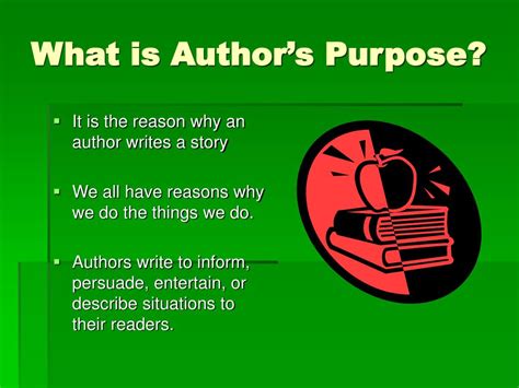 What Is The Authoru0027s Purpose Amp Why Does Authors Purpose For Writing - Authors Purpose For Writing