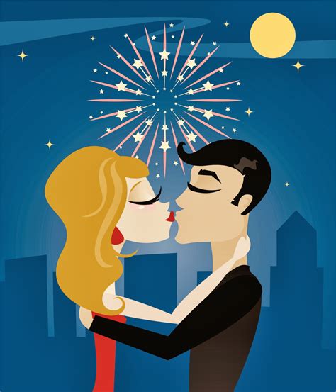 what is the new years eve kiss traditionition