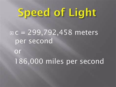 what is the speed of light in miles per second