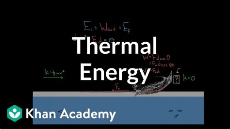 What Is Thermal Energy Article Khan Academy Heat Science - Heat Science