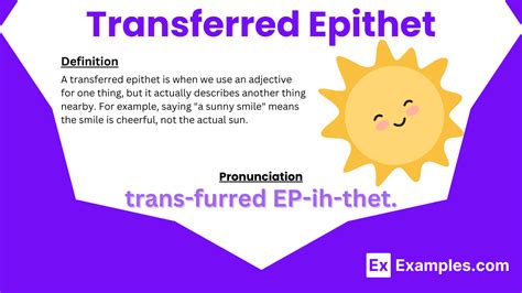 What Is Transferred Epithet