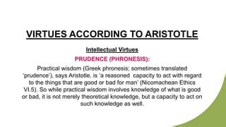 what is virtue according to aristotle