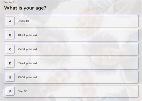 what is your age range survey
