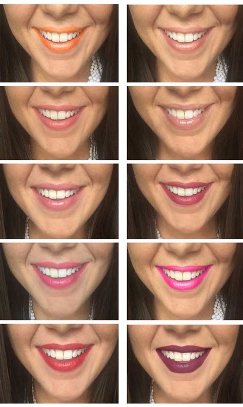 what lipstick colors make teeth look white