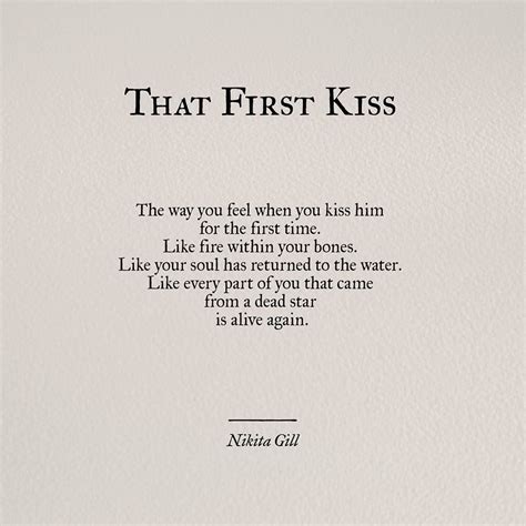 what makes a great first kissed woman poem