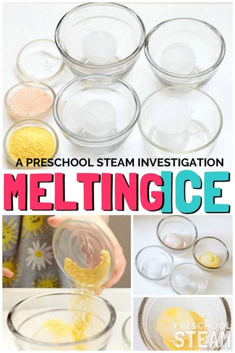 What Makes Ice Melt Fastest Stem Activity For Preschool Science Experiments With Ice - Preschool Science Experiments With Ice