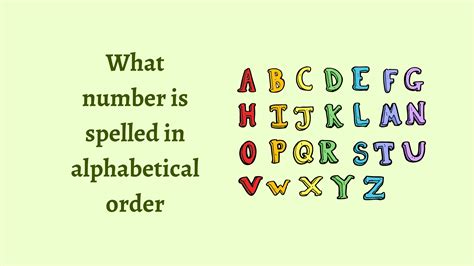 What Number Is Spelled In Alphabetical Order Backwards Writing Numbers And Letters Backwards - Writing Numbers And Letters Backwards