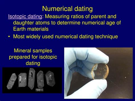 what scientific development made accurate numerical dating possible?