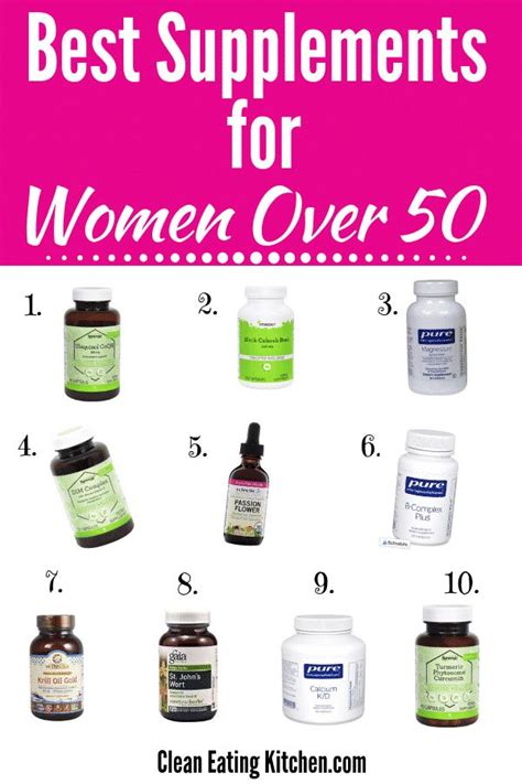 what supplements should 60 year old woman take