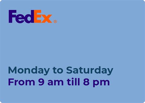 What Time Does Fedex Open