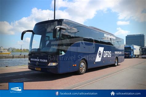 what time does the DFDS bus arrive in amsterdam - DFDS