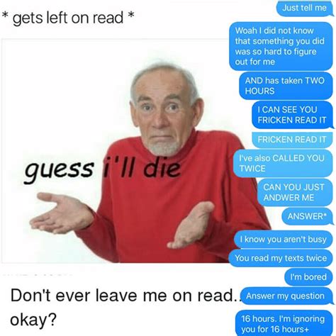 what to do if youre left on read