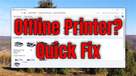 what to do when printer is offline