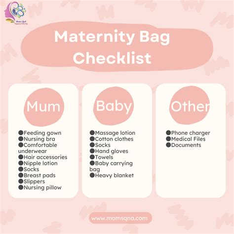 what to have in maternity bag
