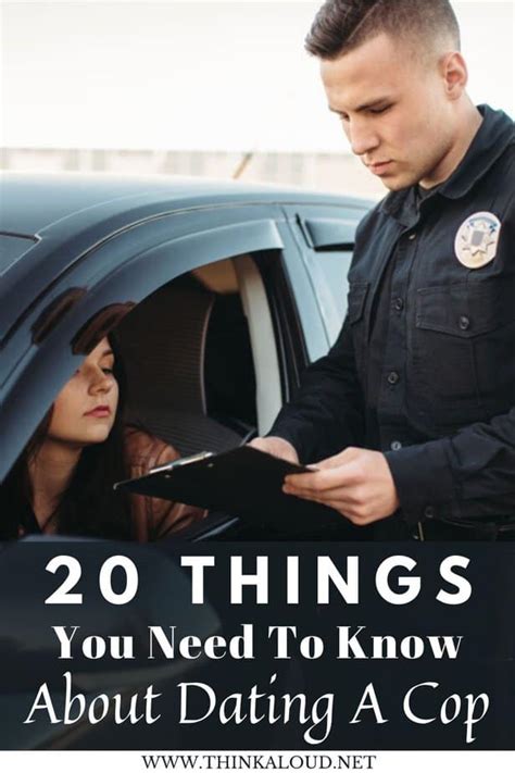 what to know before dating a cop