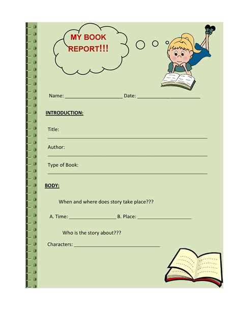 what to put in a book report