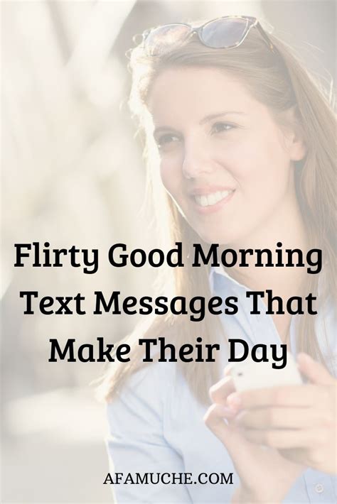 what to text a girl in the morning to make her day