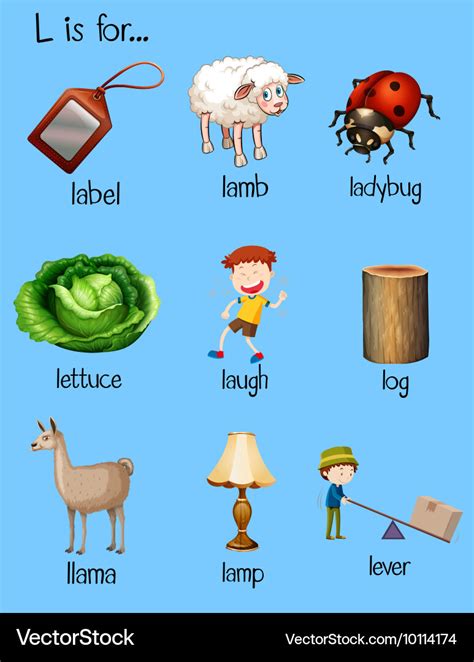 What Words Start With Letter L Words For L Words For Kids - L Words For Kids