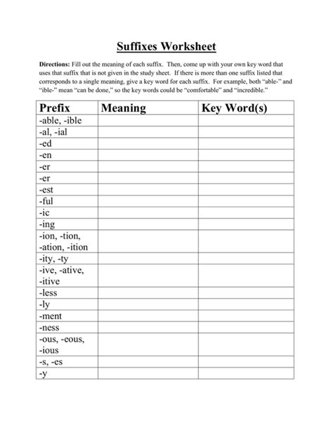 What X27 S The Suffix Printable 3rd Grade Suffixes Worksheets 3rd Grade - Suffixes Worksheets 3rd Grade