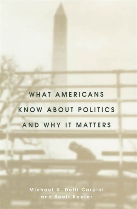 Full Download What Americans Know About Politics And Why It Matters 