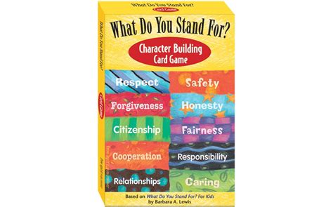 Read Online What Do You Stand For Character Building Card Game 