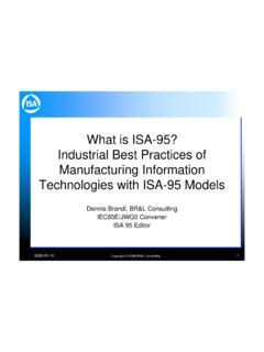 Read Online What Is Isa 95 Industrial Best Practices Of Manufacturing 