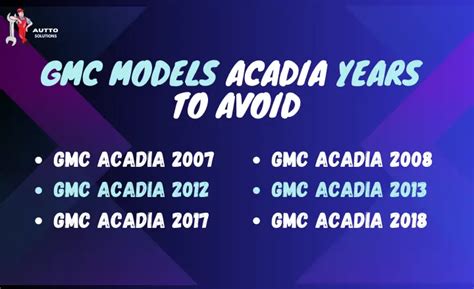 2013-2016 Acadia: Steering Clear of the Problem Years
