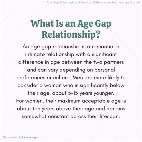 whats the age gap for dating